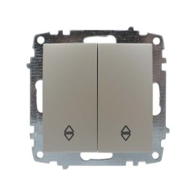 Выключатель ELBI ZENA Silverline жемчужина 2кл проходной без рамки ( 609-012500-211 )