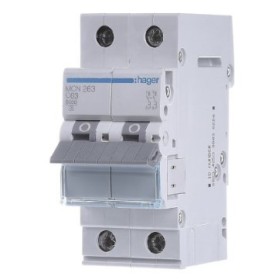 Автоматичний вимикач Hager MCN263 6кА C 63A 2P