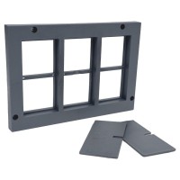 Рамка для напольной коробки Kopos 8595568930781 PP 80/45/6 для 6-ти приборов