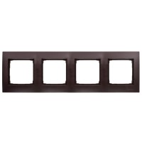 Чотиримісна рамка Kontakt Simon Simon 54 Premium DR4/46 (бронза)