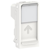 Центральная плата Schneider Electric NU946018 от розетки RJ45 Keystone/Systimax 1М (белая)