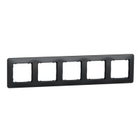 Пятипостовая рамка Schneider Electric Sedna Design черная SDD314805
