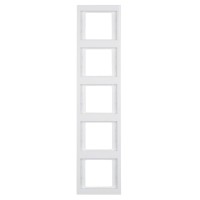 Рамка 5-местная, вертикальная, полярная белизна Berker K.1