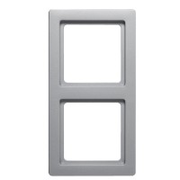 Рамка 2-местная алюминий Berker Q.1