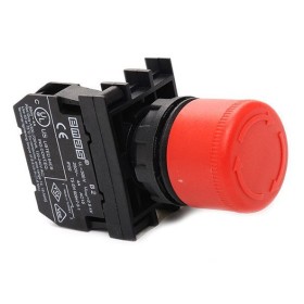 Аварійна кнопка «грибок» EMAS B200E30 D=30мм з фіксацією та поверненням поворотом (1НЗ)
