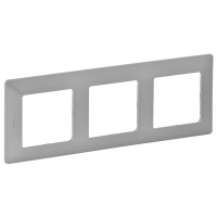 Рамка трехместная Legrand Valena Life алюминий