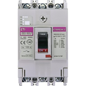 Автоматичний вимикач ETI 004671810 EB2S 160/3LF 125А 3P (16kA фіксовані налаштування)