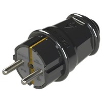 Штепсельная вилка NE-AD 1010-S с з/к 16А черная