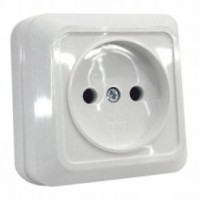 Накладна розетка Sokol біла (7.2.1.89225)
