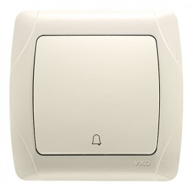 Кнопка дзвінка, кремова, Carmen