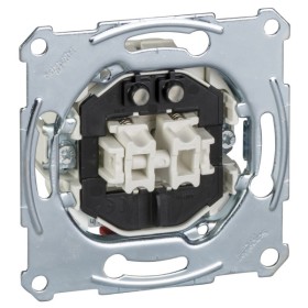 Механизм выключателя 2-клавишный с подсветкой Merten, MTN3165-0000