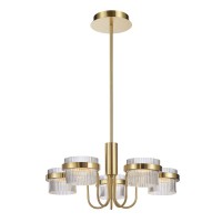 Люстра Italux PND-77362-5-40W-GD Tiara LED 5x40W 3000K 4405Lm IP20 золотой
