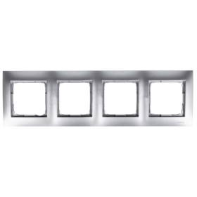 Четырехместная рамка Kontakt Simon Simon 54 Premium DR4/43 (серебро)
