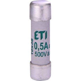 Запобіжник ETI 002621017 CH 10X38 aM 0.5A 500V