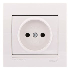 Розетка белая Deriy, Lezard
