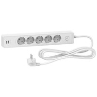 Подовжувач Schneider Electric ST945U3W на 5 гнізд та 2хUSB (3м) білий