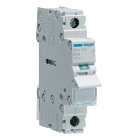 Выключатель нагрузки Hager SBN163 1P 63А/230В 1м