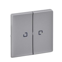 Клавиша 2-кл. выключателя с подсветкой Legrand Valena Life алюминий