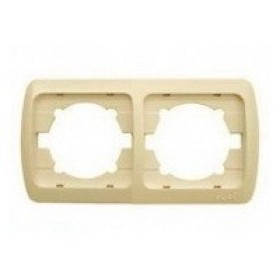 Рамка ELBI ZIRVE Fixline кремовая 2-я горизонтальная (501-000303-226)