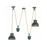 Підвісний світильник, люстра PikArt 2362 зелений