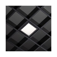 Точковий світильник для стелі Грильято Imperium Light 724186.05.91 Griliato Led 1x8.4W 3000K IP20 Чорний