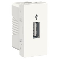 Розетка USB Schneider Electric NU342918 для передачі даних 1М (білий)