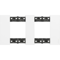 Рамка немецкого стандарта на 2 поста (2+2 модуля) Bticino Living Now KA4802M2KW белая