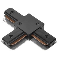 Т-образный коннектор для однофазного шинопровода Delux 2TC черный (90015815)