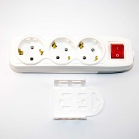 Колодка Vito 3-на з заземленням з вимикачем ( 8002120 )