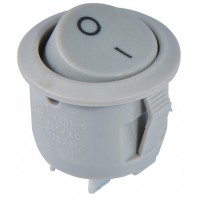 Переключатель Аско-Укрем KCD1-5-101 Grey/Grey (0-I) круглый серый (A0140040069)