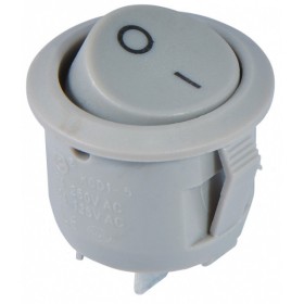 Переключатель Аско-Укрем KCD1-5-101 Grey/Grey (0-I) круглый серый (A0140040069)