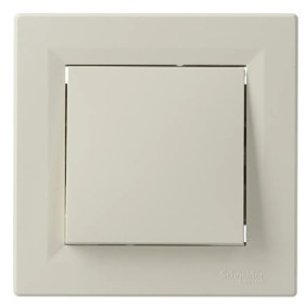 Перемикач перехресний 1-клавішний кремовий Asfora, EPH0500123