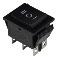 Переключатель TNSy KCD2-212 B/B с самовозвратом черный (TNSy5500783)