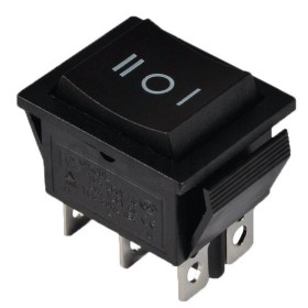 Переключатель TNSy KCD2-212 B/B с самовозвратом черный (TNSy5500783)