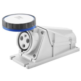 Стационарный разъем 90° GEWISS IP67 2P+E 63A 230В (GW63522)