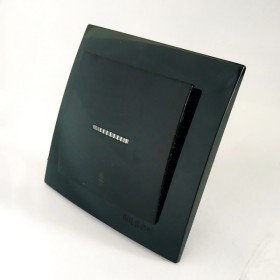 Вимикач Nilson Touran чорний 1кл прохідний з підсвіткою ( 24221008 )