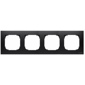 Чотирьохпостова рамка ABB Sky 8574 NS (чорний оксамит)