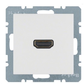 Розетка HDMI, полярная белизна матовая Berker S.1/B.3/B.7