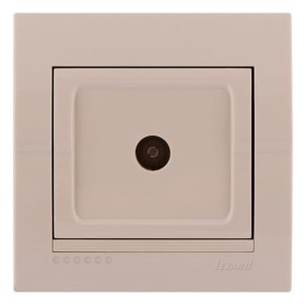 Розетка TV оконечная, кремовая, Deriy, Lezard