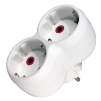 Розгалужувач Neomax білий з заземленням (NX1012)