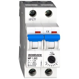 Автомат захисту двигуна Schrack BE400206 1-1,6А 2P