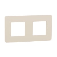 Двомісна рамка Schneider Electric Unica Studio Color NU280444 бежева