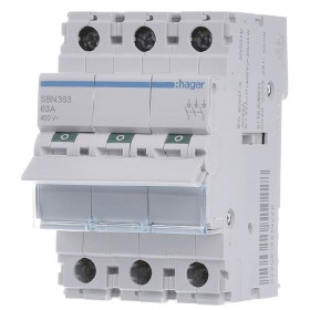 Выключатель нагрузки Hager SBN363 3P 63А/400В 3м