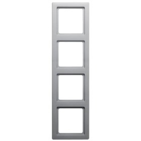 Рамка 4-местная алюминий Berker Q.1