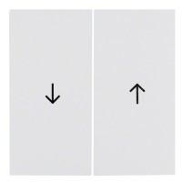 Клавіші для 2-клавішних вимикачів зі знаком «Стрілки», полярна білизна, Berker S.1