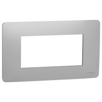 Рамка Schneider Electric NU210430 4М (алюминий)