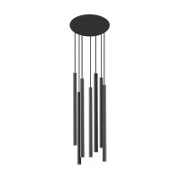 Підвісний світильник, люстра Nowodvorski 38920 Laser 490 G9 7x10W IP20 чорний