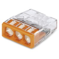 Клемма на 3 провода 2273-243 (24А/0,5 - 2,5 mm2) WAGO с пастой