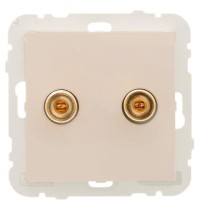 Стереоорозетка Logus 21220 TMF (бежевый)