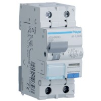 Диференційний автомат Hager ADA990D C 40A 1P+N 6кА 30мА A